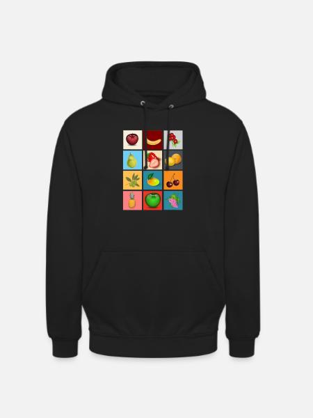 fruits - Unisex Hoodie - black