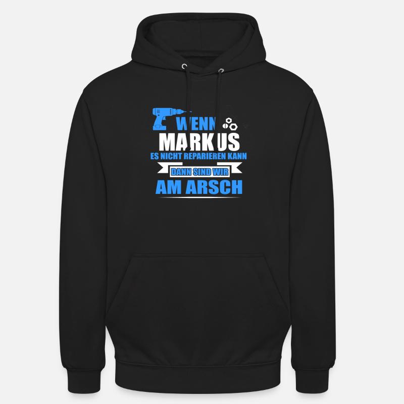 MARKUS -Geschenk - Unisex Hoodie - Schwarz