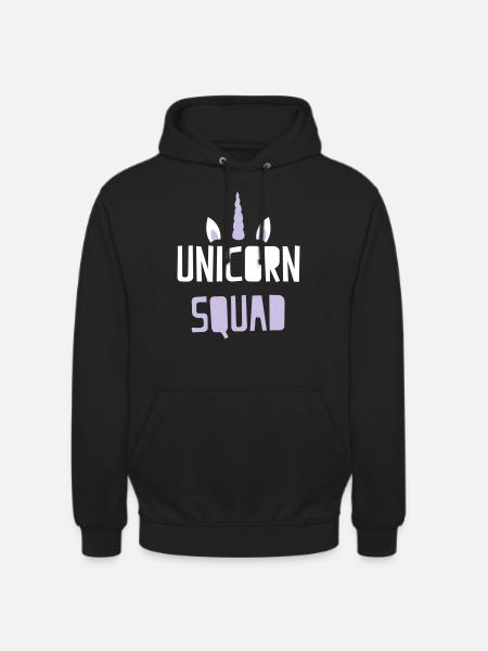 unicorn squad - Unisex Hoodie - black