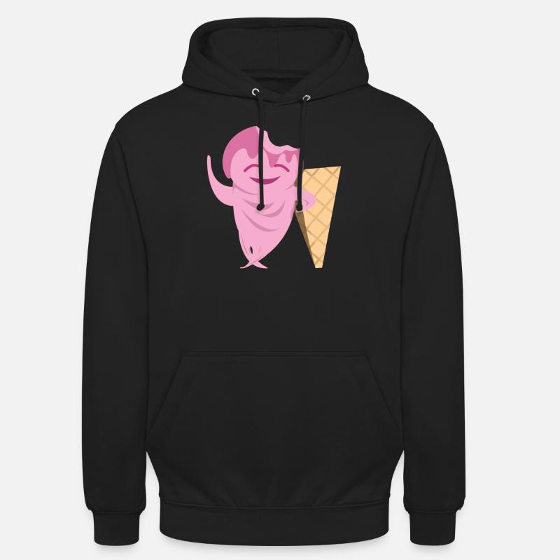 Lustige Eiscreme - Unisex Hoodie - Schwarz