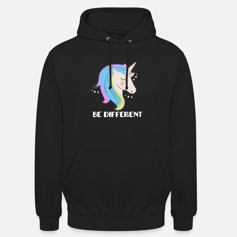 Sei ein anderes Einhorn - Unisex Hoodie - Schwarz