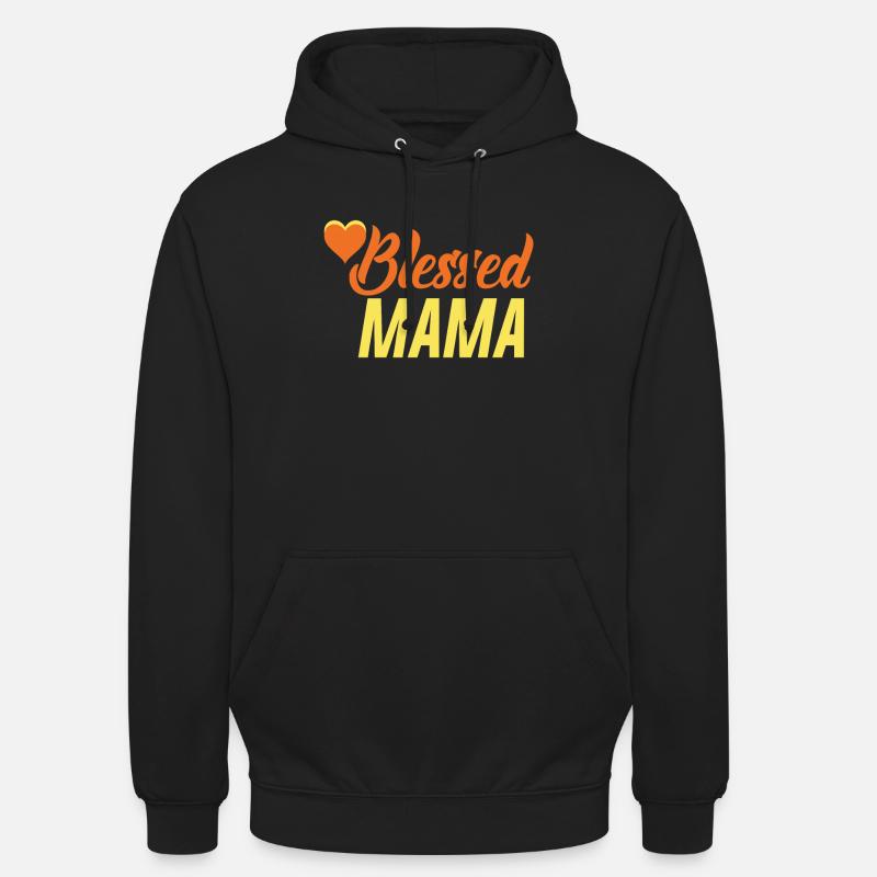 MOM 16 - Sweat-shirt à capuche unisexe - noir