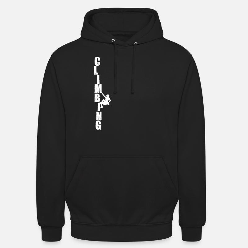 Klettern - Unisex Hoodie - Schwarz