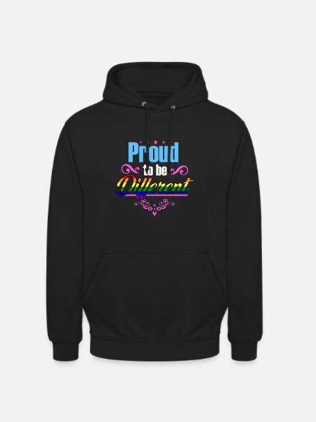 Proud to be different - Unisex Hoodie - black