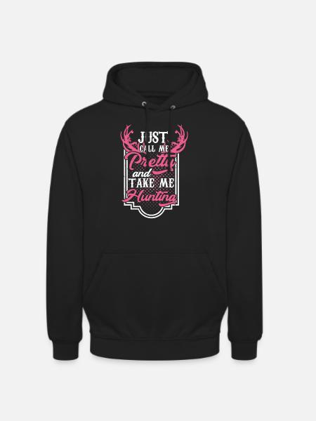 Pretty hunter - Unisex Hoodie - black
