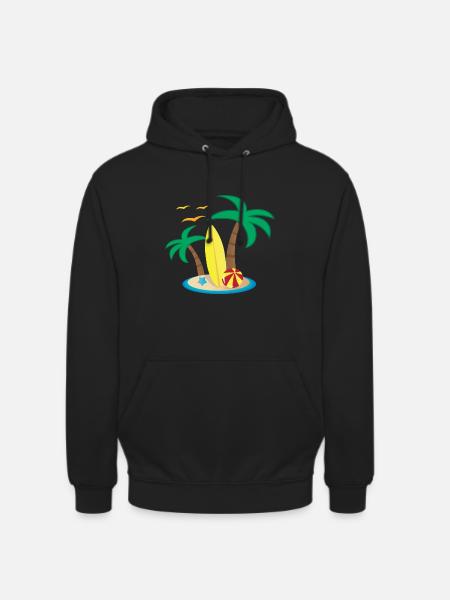 Urlaubsinsel Design - Unisex Hoodie - Schwarz