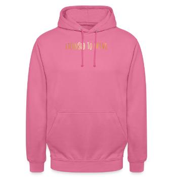 Lizenz zum Autofahren! Fahrerlaubnis Führerschein - Unisex Hoodie - Pink - Vorne - Alina (178cm) & Michal (187cm)