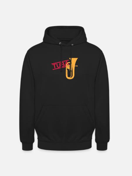 Tuba Brass Instrument - Unisex Hoodie - black