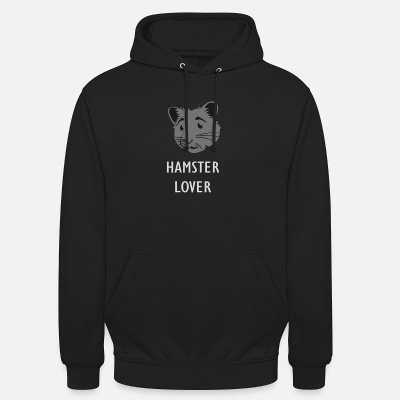 Hamster - hamster doré - amoureux de hamster - - Sweat-shirt à capuche unisexe - noir