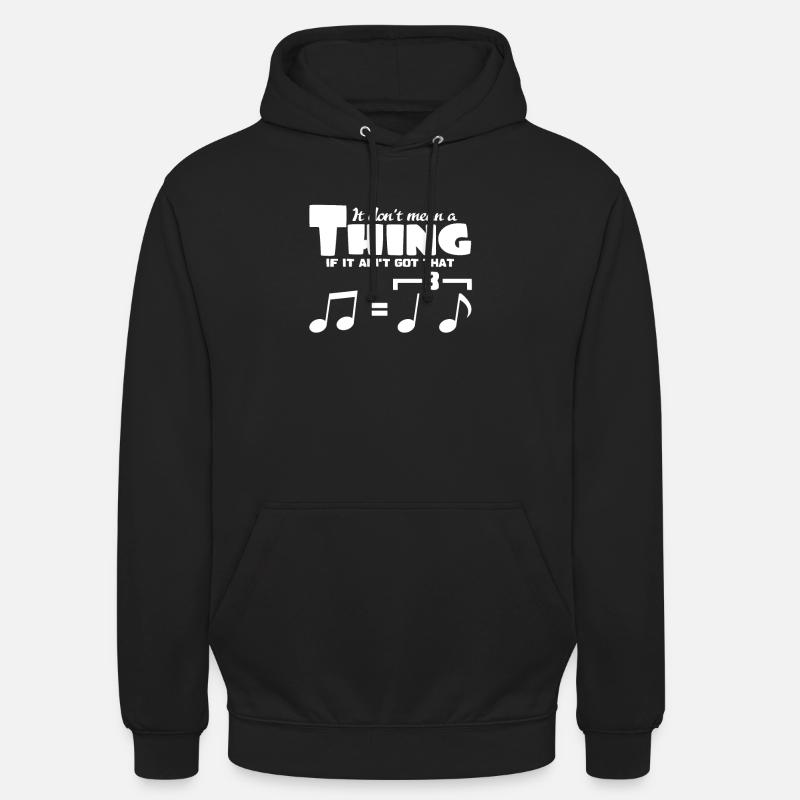 jazz - Sweat-shirt à capuche unisexe - noir
