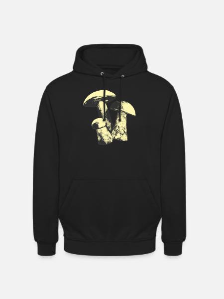Weinlese-Pilz - Unisex Hoodie - Schwarz