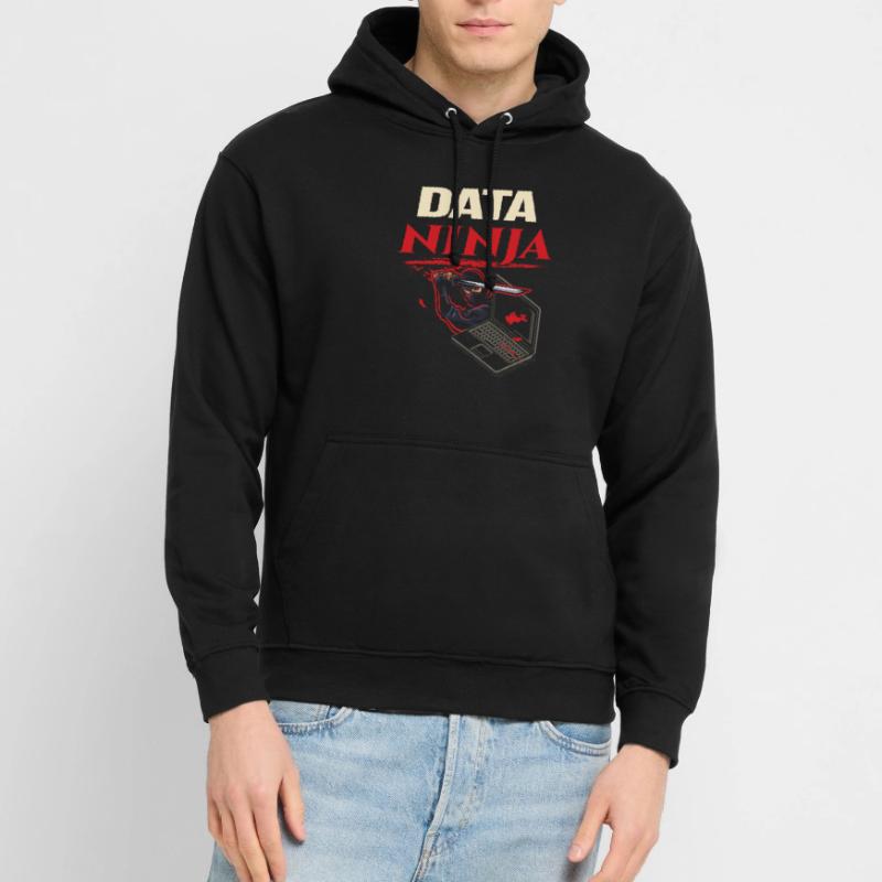Data Ninja computer programming coder Sweat-shirt à capuche unisexe