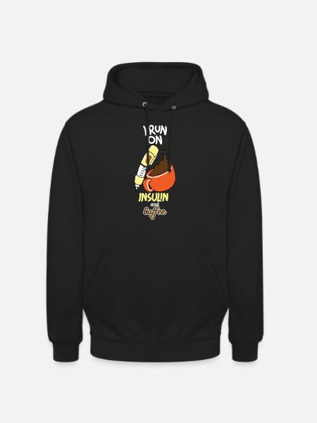 Funny diabetes shirt - Unisex Hoodie - black