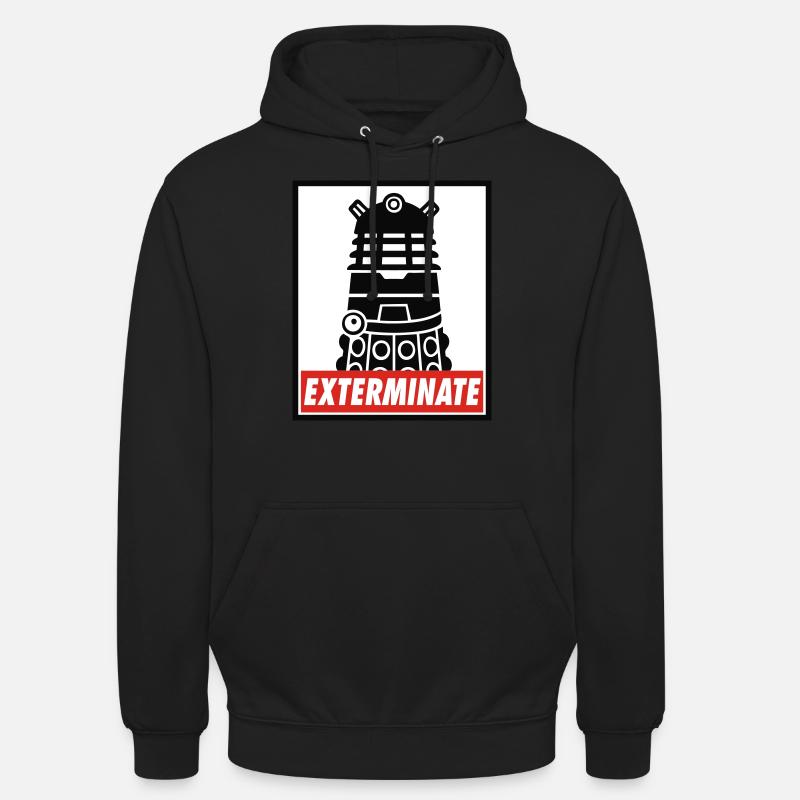 Exterminate - Sweat-shirt à capuche unisexe - noir