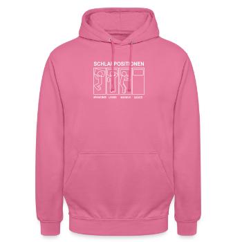 Bäcker Schlafpositionen Backen Konditorei - Unisex Hoodie - Pink - Vorne - Alina (178cm) & Michal (187cm)