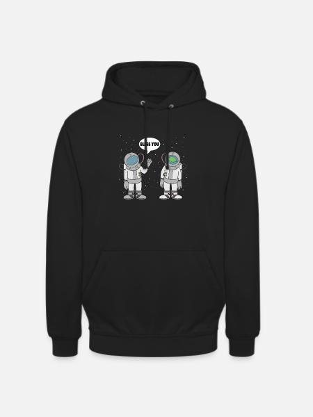 L'astronaute vous bénisse l'espace Spaceman - Sweat-shirt à capuche unisexe - noir