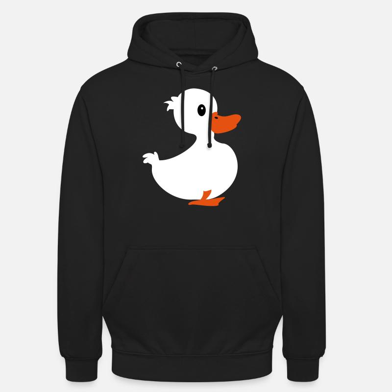 Kleines Entchen / Little Ducky (3c) - Unisex Hoodie - Schwarz