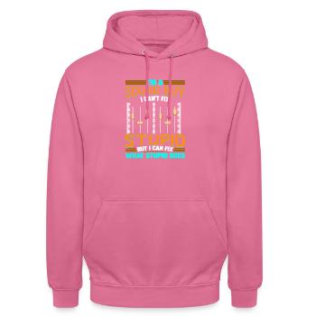 Tontechniker Mischpult Tontechnik Toningenieur - Unisex Hoodie - Pink - Vorne - Alina (178cm) & Michal (187cm)