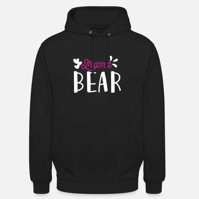Mama Bear - Sweat-shirt à capuche unisexe - noir