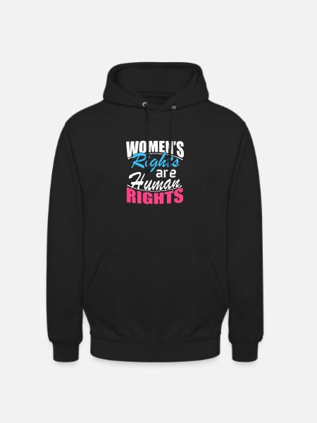 Frauenrechte sind Menschenrechte Geschenk - Unisex Hoodie - Schwarz
