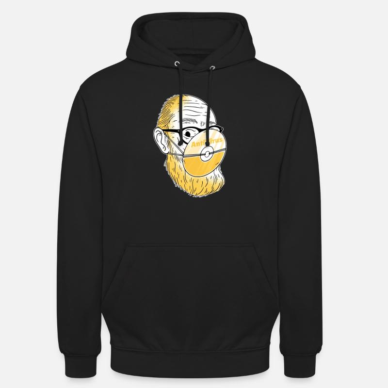 Anti coronavirus - Sweat-shirt à capuche unisexe - noir