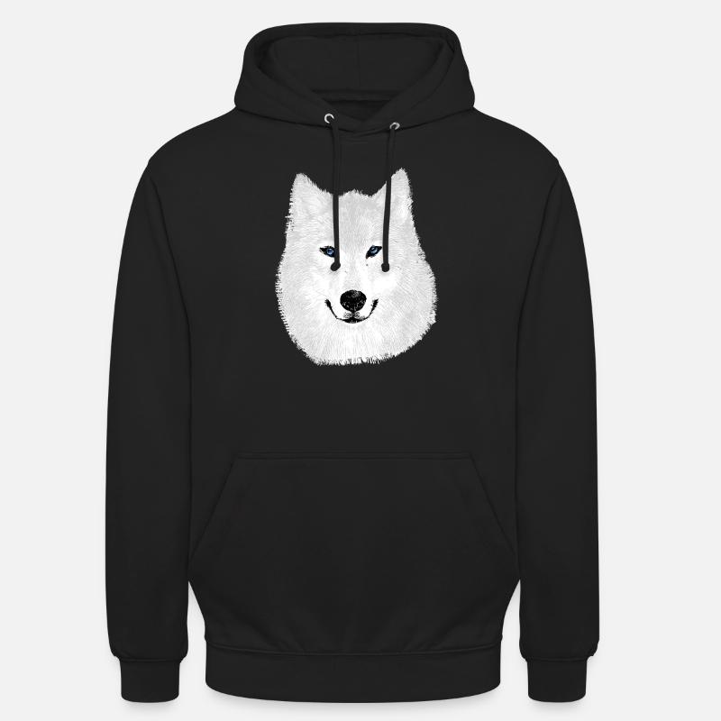 Schneewolf - Unisex Hoodie - Schwarz