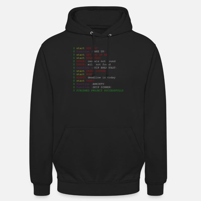 Méthode de fonction de code de blague du programmeur Sweat-shirt à capuche unisexe