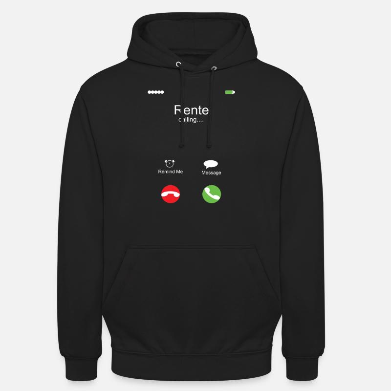 Rente ruft - Unisex Hoodie - Schwarz