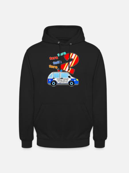 PolizeiAuto 2 - Unisex Hoodie - Schwarz