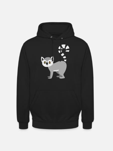 lemur - Unisex Hoodie - black
