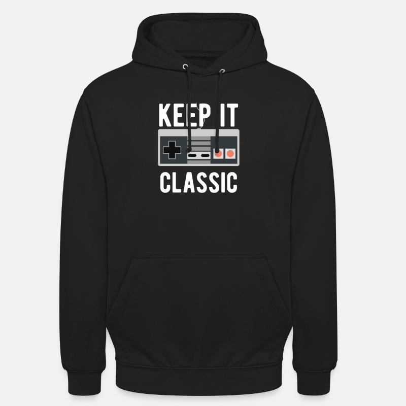 NES Keep It Classic - Sweat-shirt à capuche unisexe - noir