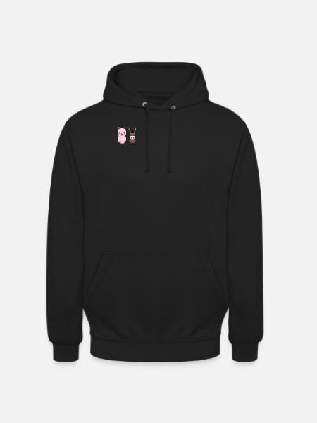 Ânes & Cochons - Ferme, Animal - Sweat-shirt à capuche unisexe - noir