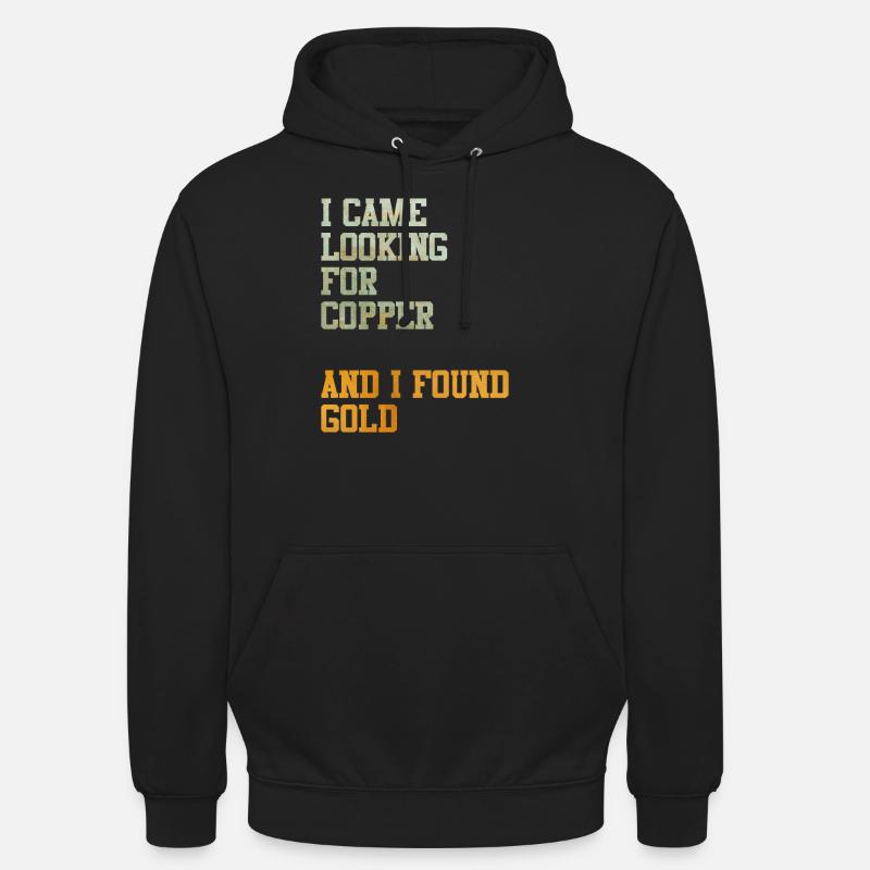 Copper Gold Treasure Treasure Hunt Gift Idea Meme - Unisex Hoodie - black