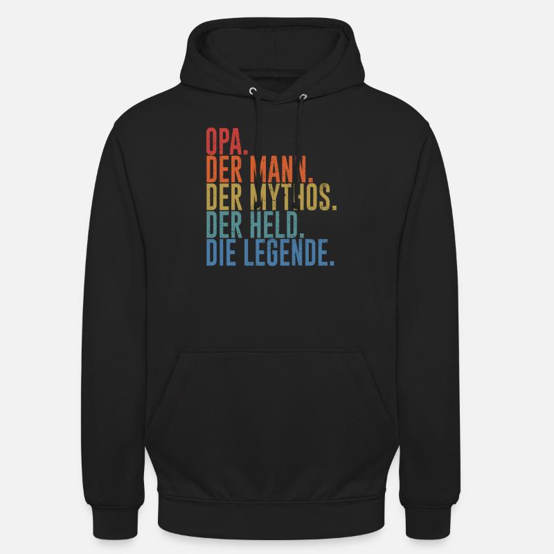 Rentner Geschenk Opa coole - Unisex Hoodie - Schwarz