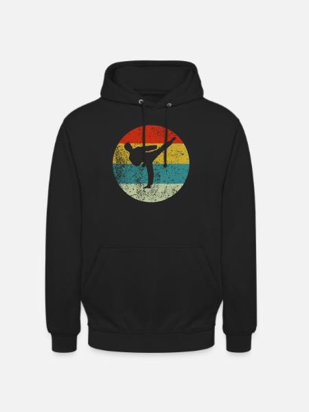 taekwondo - Sweat-shirt à capuche unisexe - noir