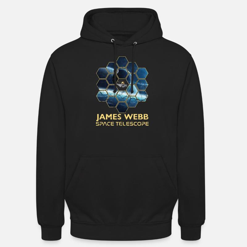 jwst Télescope spatial James Webb - Sweat-shirt à capuche unisexe - noir