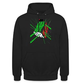 Ein Tag an dem Sie stolz sind - Unisex Hoodie - Schwarz - Vorne - Alina (178cm) & Michal (187cm)