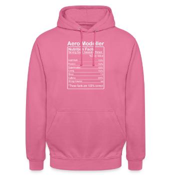 Valeur nutritive d’Aero Modeller - Sweat-shirt à capuche unisexe - rose - Devant - Alina (178cm) & Michal (187cm)