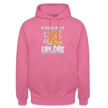 O-Fish-Ally Fish Poop Collector Scientist Marine - Unisex Hoodie - Pink - Vorne - Alina (178cm) & Michal (187cm)