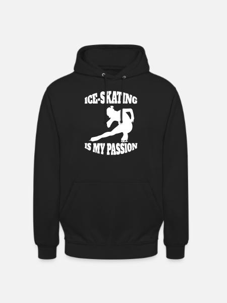 Kunstschaatsen Schaatsen Kunstschaatsen - Uniseks hoodie - zwart
