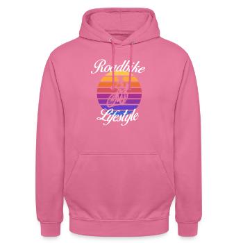 Rennrad Lifestyle - Unisex Hoodie - Pink - Vorne - Alina (178cm) & Michal (187cm)