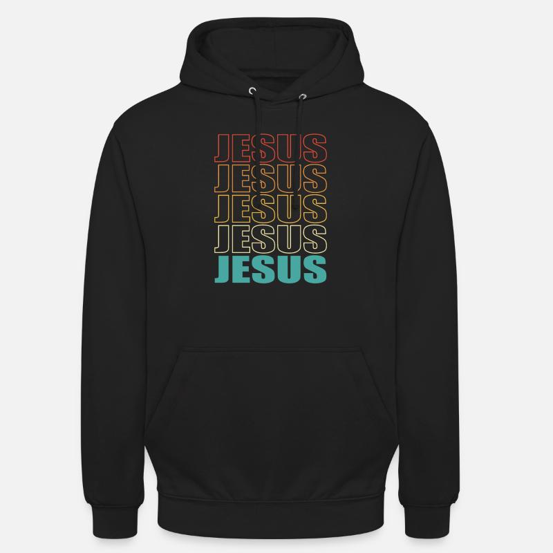Jésus Dieu Cadeau Cool - Sweat-shirt à capuche unisexe - noir