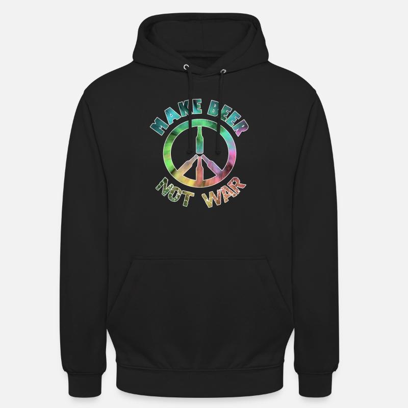 Make Beer Not War - Unisex Hoodie - black