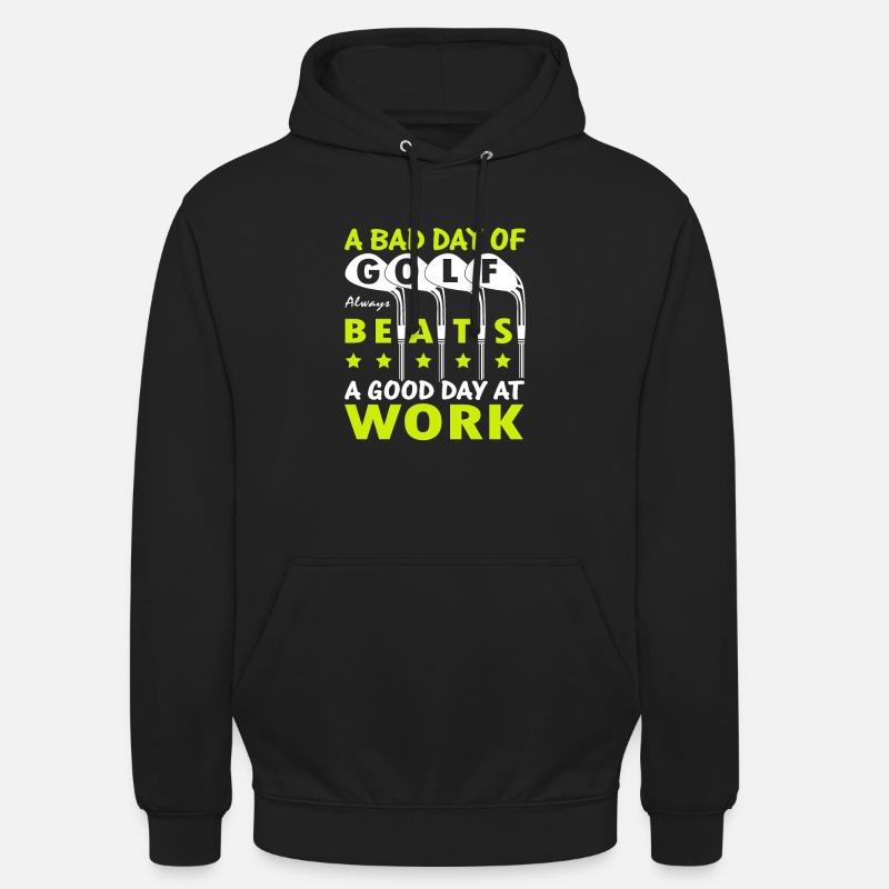 golf beats work - Unisex Hoodie - Schwarz