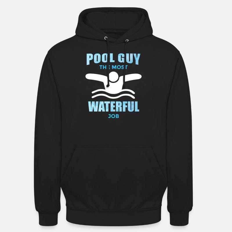 Je suis le leader de la piscine et j’adore les comprimés de chlore - Sweat-shirt à capuche unisexe - noir