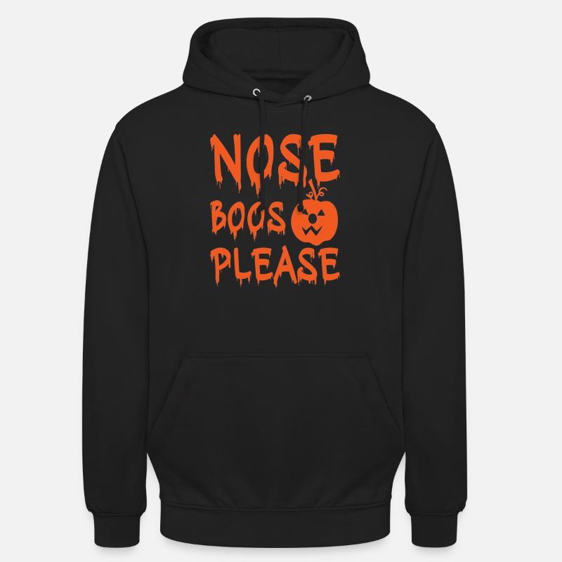 Nose Boos S’il vous plaît Tshirt d’Halloween - Sweat-shirt à capuche unisexe - noir