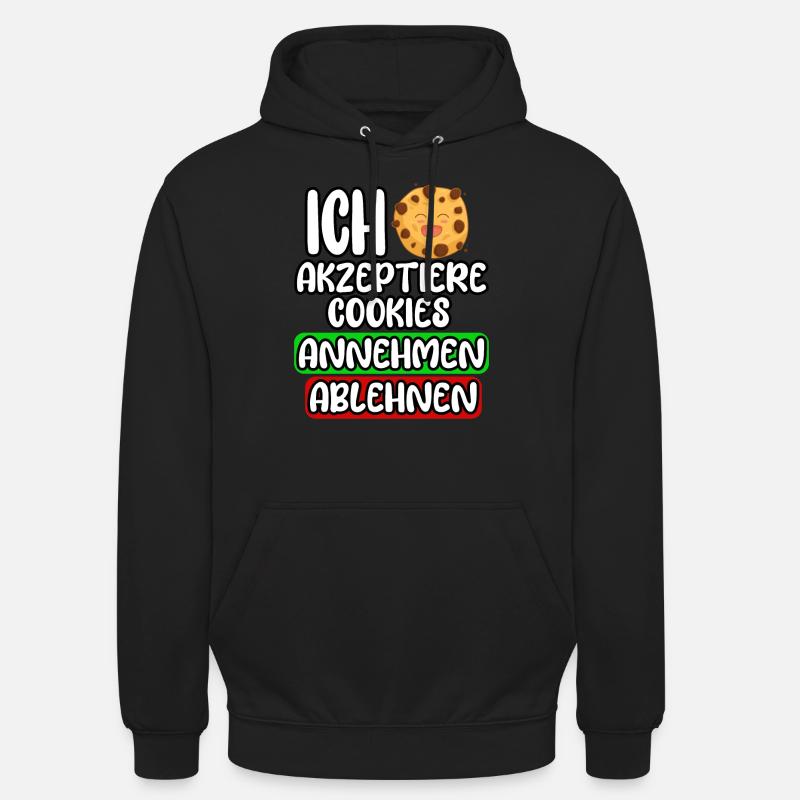 Plätzchen Schokolade Cookies - Unisex Hoodie - Schwarz