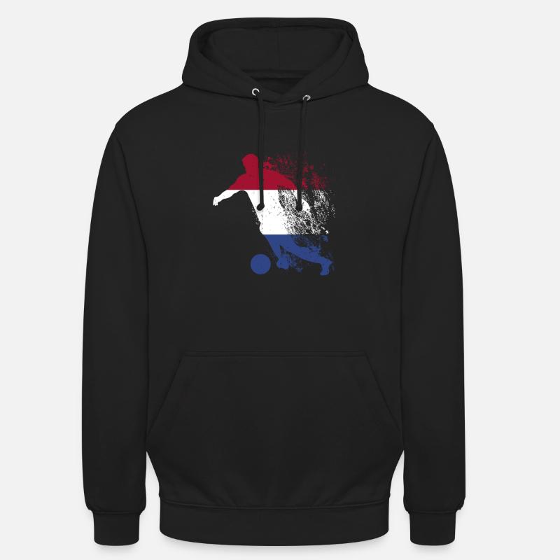 Équipe nationale des Pays-Bas - Sweat-shirt à capuche unisexe - noir