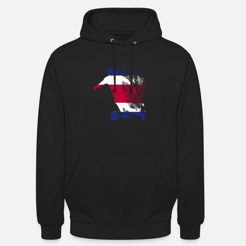 Équipe nationale du Costa Rica - Sweat-shirt à capuche unisexe - noir