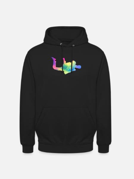 Skydiving Skydiving Extreme Sports - Unisex Hoodie - black